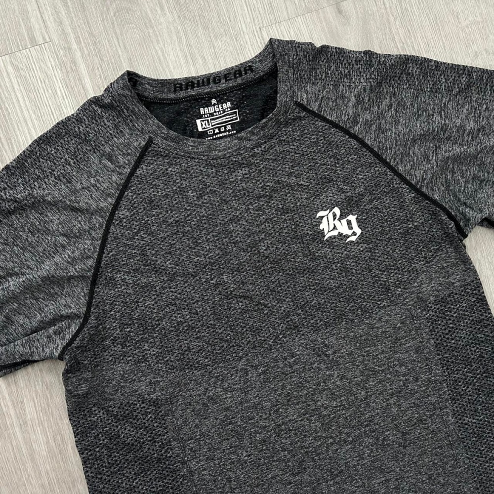 Raw Gear Gray Heathered Workout T-Shirt Size XL